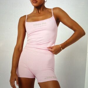 NEW White Fox pink singlet